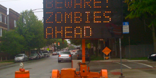 hacked road signs