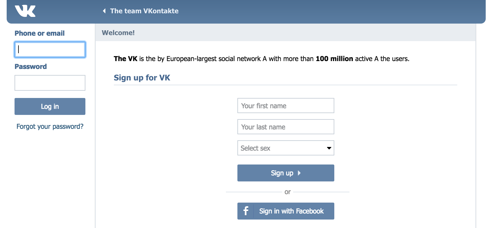 100M Credentials From Russian Facebook VK For Sale Threatpost pic