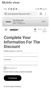 mobile Verizon phishing