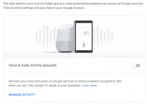 google home privacy policy 