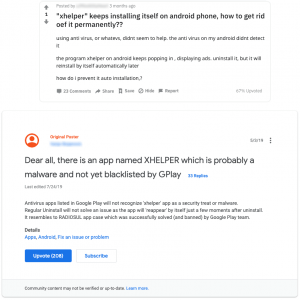 xhelper mobile malware