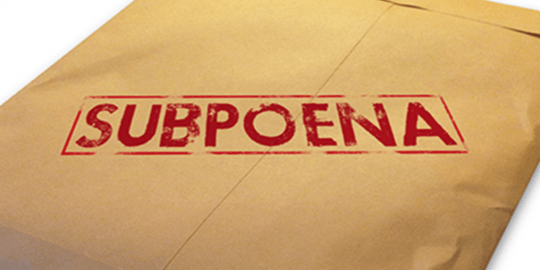 subpoena-themed phish