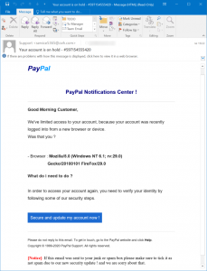 PayPal phishing 