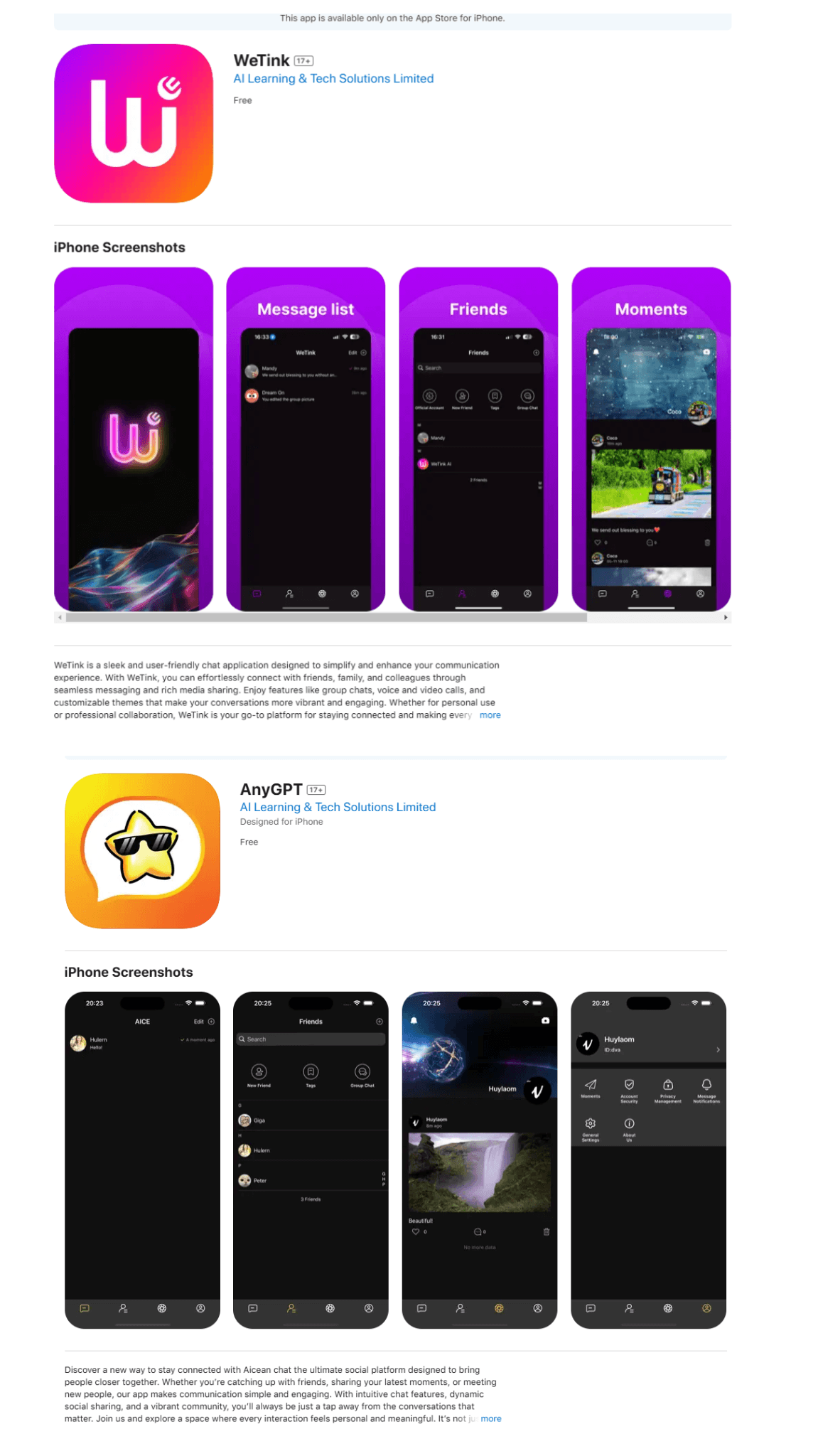 Aplicativos de mensagens na App Store projetados para atrair vítimas