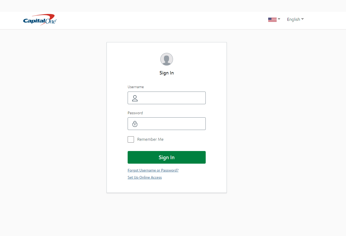 Um formulário de login que imita um banco on-line