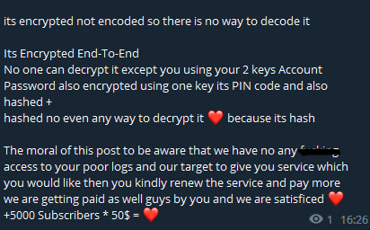 O fornecedor de PhaaS que explica aos clientes que todos os seus dados são criptografados de forma confiável