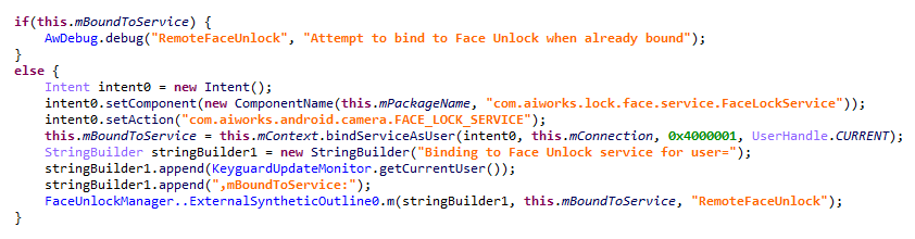 Uso do serviço de reconhecimento facial na interface do sistema
