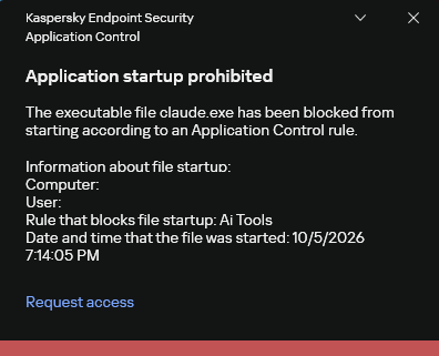 how-to-secure-ai-agentsEN7 Notificação do KES sobre tentativa de iniciar um agente de IA