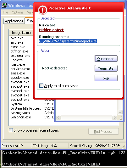 Pic.5 Detecting unknown, hidden processes