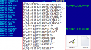 Example of the instructions used to remove the G-Buster plug-in using the legitimate Avenger anti-rootkit utility