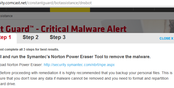 comcast norton security mac