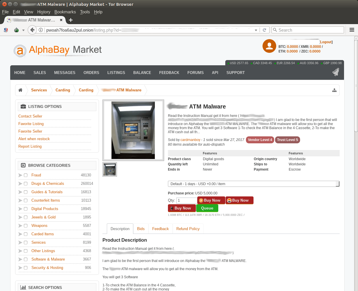 Darknet market