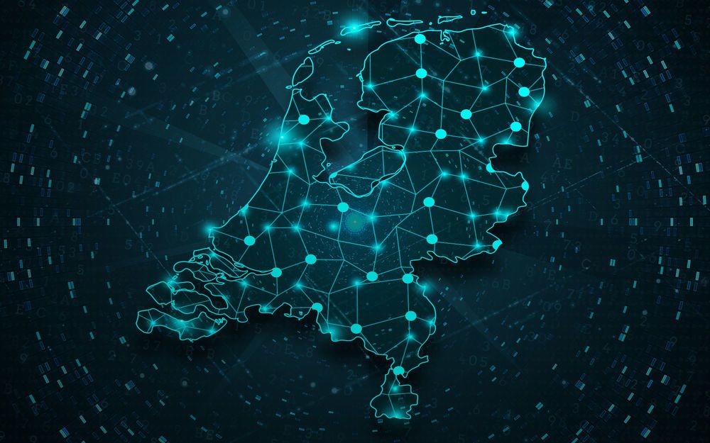 Abstract-netherlands_map_digital