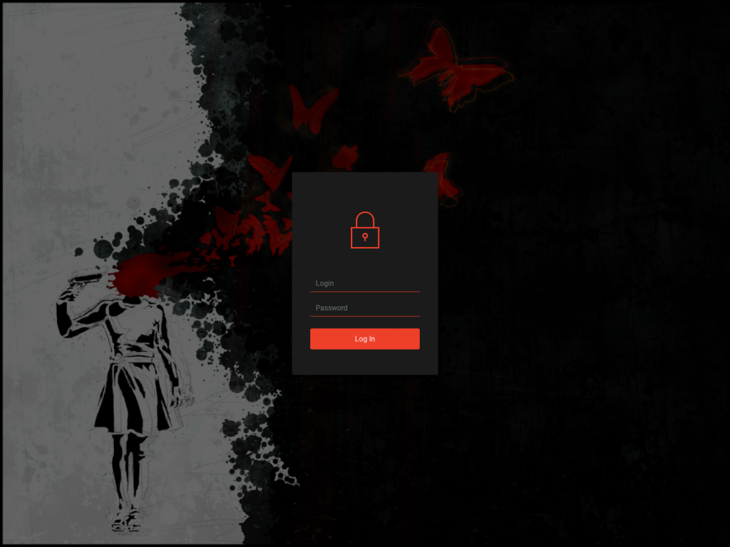 BloodyStealer C&C login page