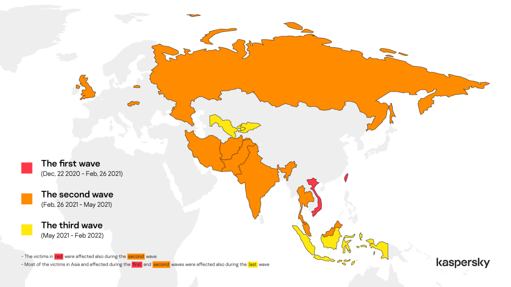 ToddyCat victims map