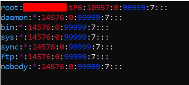 The hard-coded root password