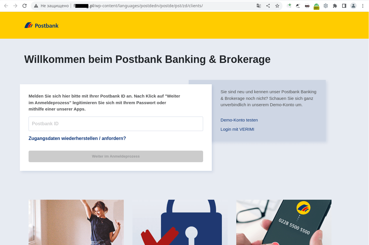 phishing website