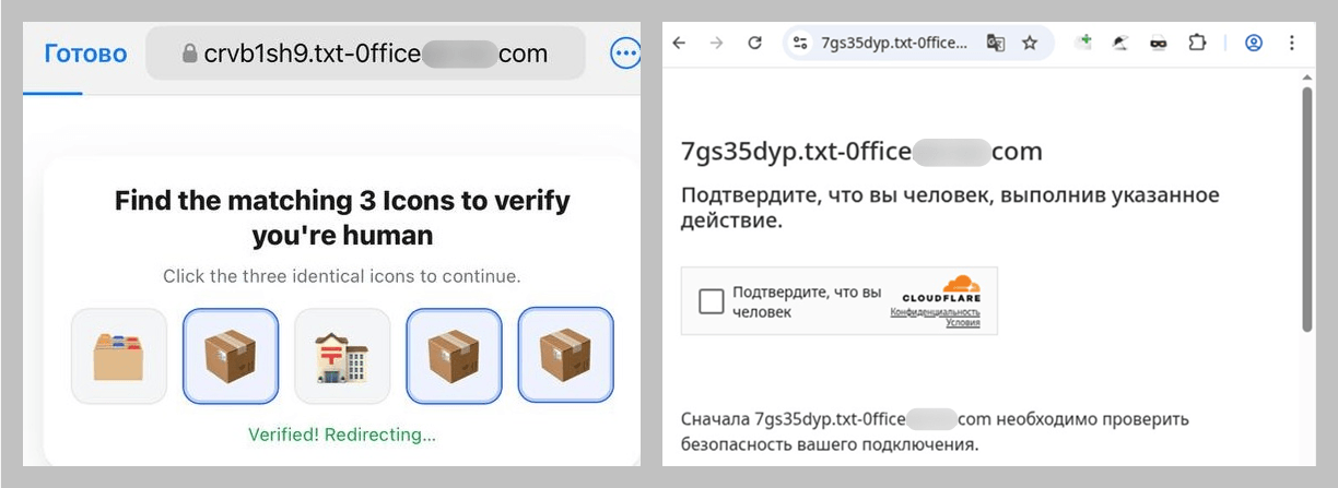 The CAPTCHA verification chain