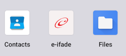 The app icon before (left) and after launching (right)