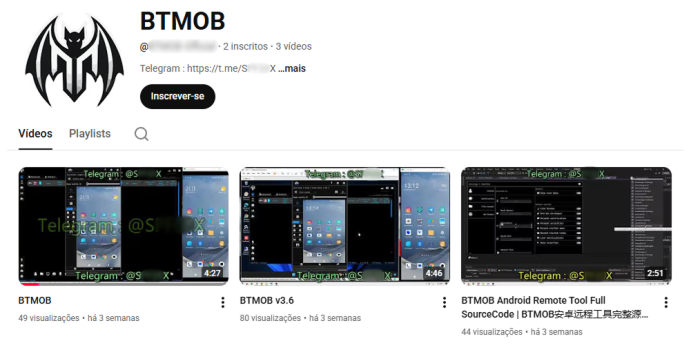 BTMOB youtube channel (Source : Securelist).