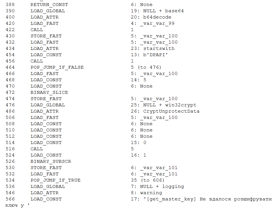 Master key decryption