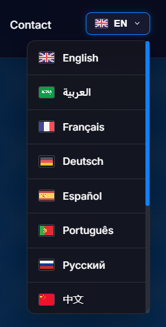 Language localization options on a ScreenConnect delivery site