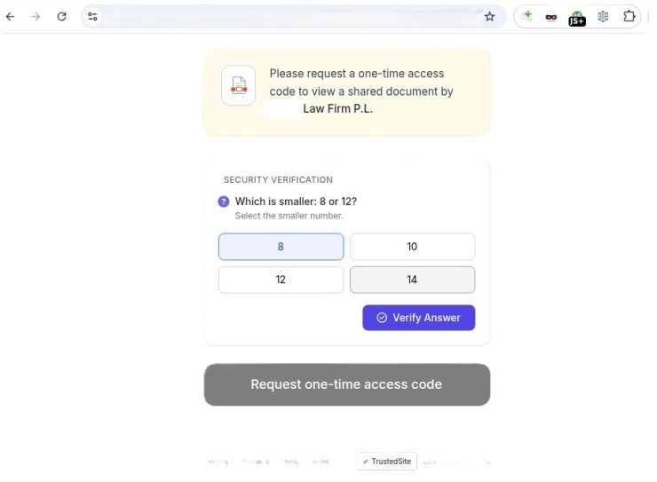 The phishing page (Source : Kaspersky).