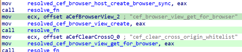 Loading functions from the original libcef.dll