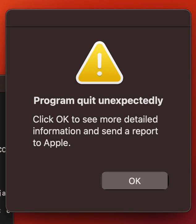 Пример подмененного окна