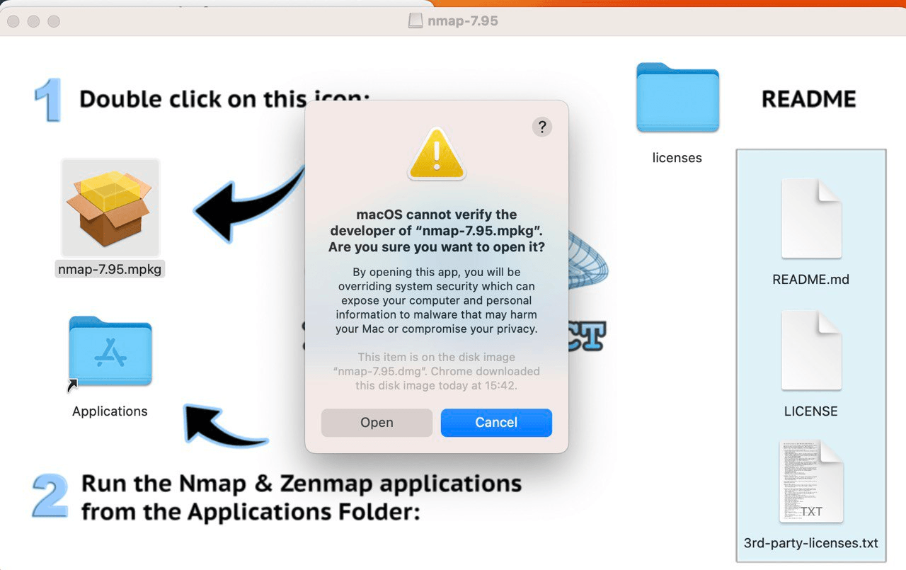 Запуск программы с атрибутом карантина с помощью контекстного меню