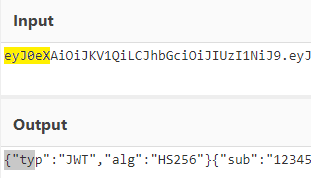 Пример JWT-токена