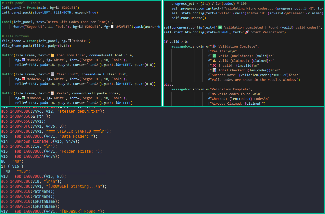 Примеры кода с признаками генерации с помощью LLM