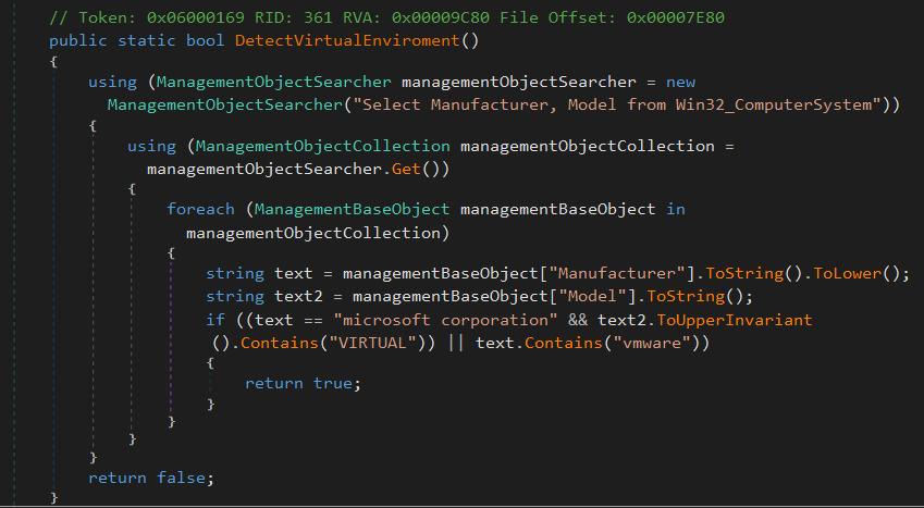 Фрагмент AntiVM-модуля
