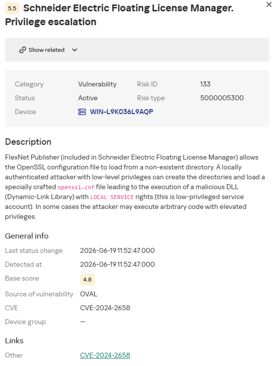 Información sobre la vulnerabilidad CVE-2024-2658 detectada