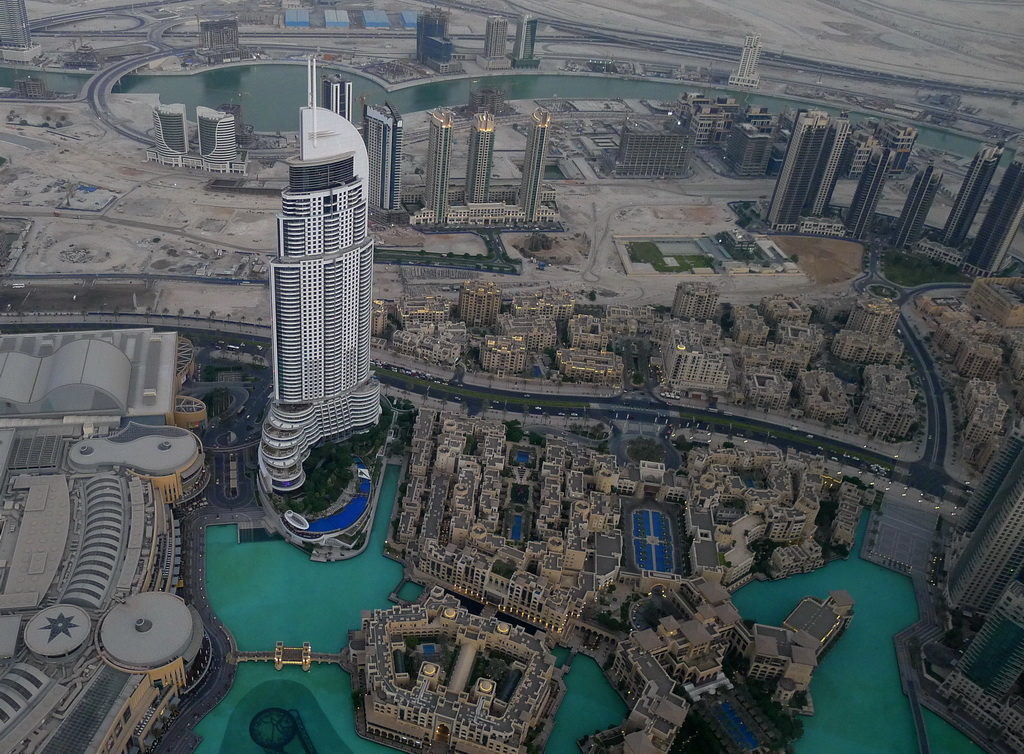 Ariel view of Dubai