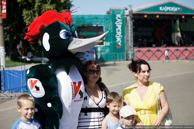 Kaspersky Labs woodpecker mascot