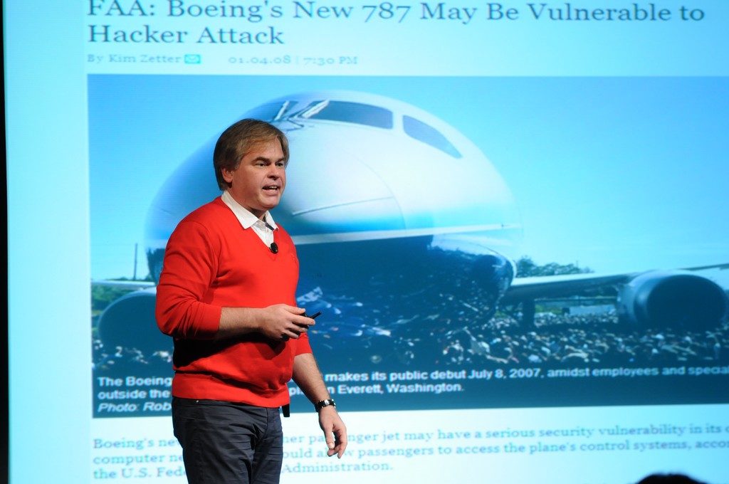 Eugene Kaspersky talking at a conference