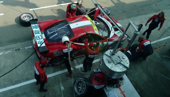 Kaspersky Lab car getting repaired at Zhuhai