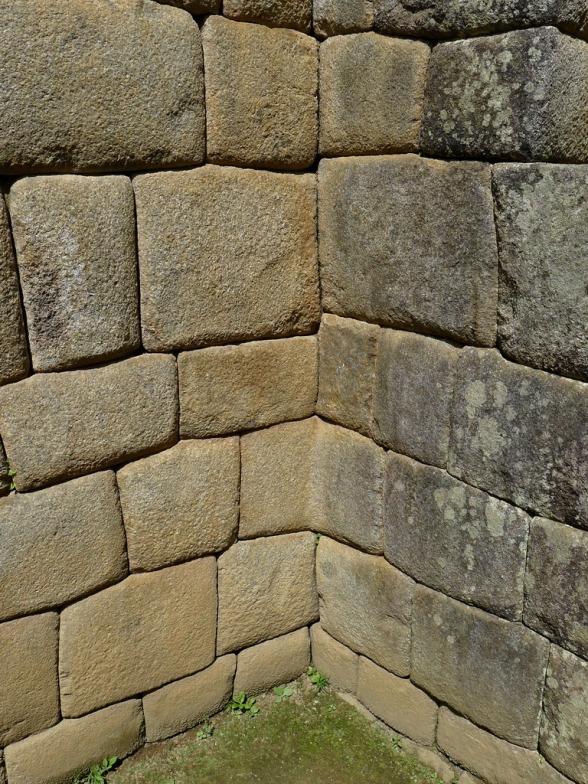 Stone wall in Machu Picchu