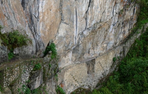 Walking path in Machu Picchu