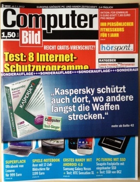 Kaspersky Lab in Computer Bild Magazine