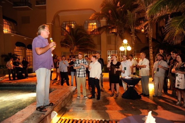 Eugene Kaspersky giving a speech